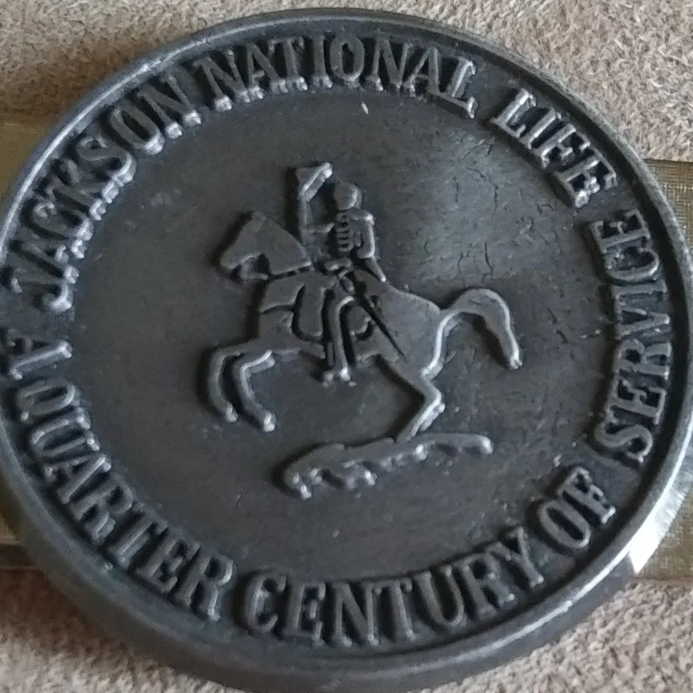 Money Clip Silver Toned Jackson National Life Service Award